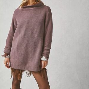 Free People Women's Ottoman Slouchy Stretch Tunic Nutmeg XS